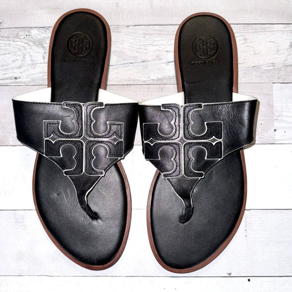 Tory Burch Black Sandals - Picture 1 of 7